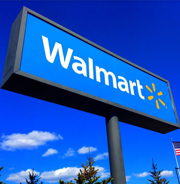 Image of Walmart signage.