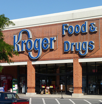 Streetwise IR business news on Kroger(image of Kroger storefront).