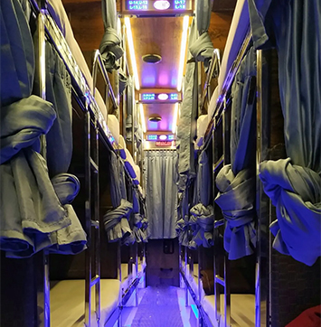 Streetwise IR business news on luxury buses (image of bus interior).