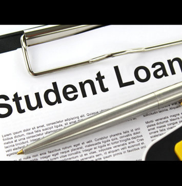 Streetwise IR business news on student loan forgiveness (close up image of pen and paperwork).