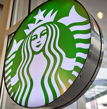 Image of Starbucks signage.
