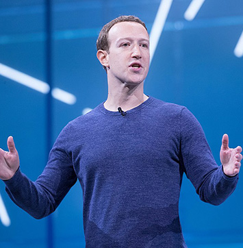 Streetwise IR business news on Meta (image of Mark Zuckerberg on stage).