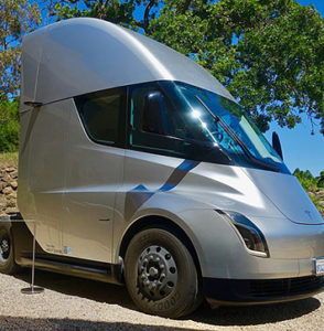 Image of Tesla semi truck.