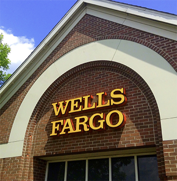 Image of exterior of Wells Fargo building.