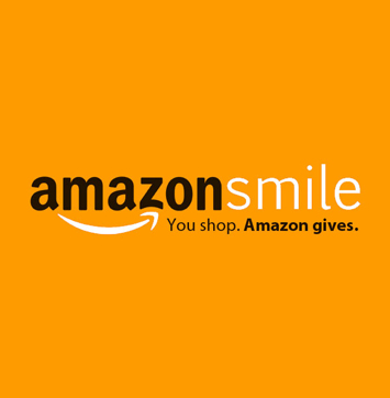 Image of AmazonSmile logo on orange background.