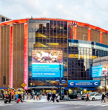 Exterior image of Madison Square Garden.