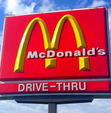 Image of McDonald's outdoor signage.