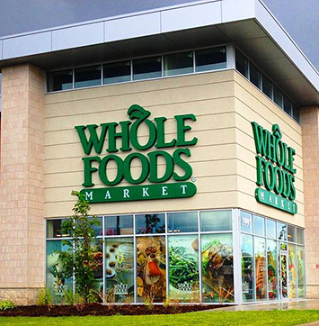 Image of Whole Foods Market storefront.