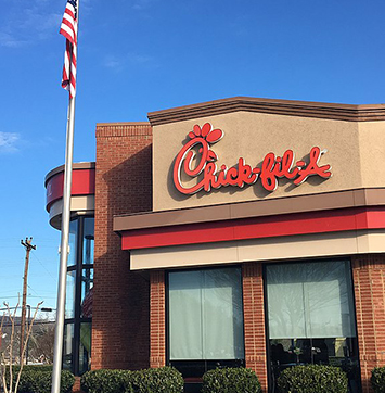 Image of Chick-fil-A storefront.