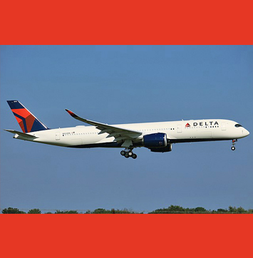 Image of Delta Airlines Airbus A350s.
