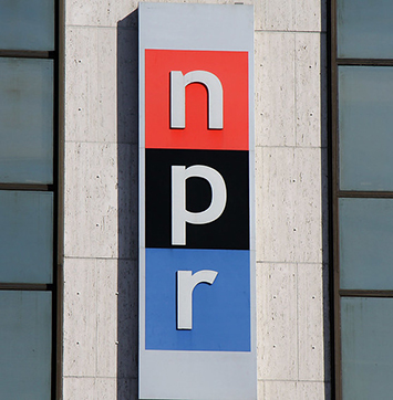 Image of NPR exterior building signage.