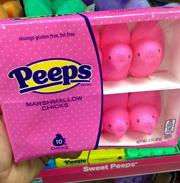 Image of Peeps Marshmallow Chicks packaging.
