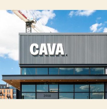 Image of Cava restaurant storefront.