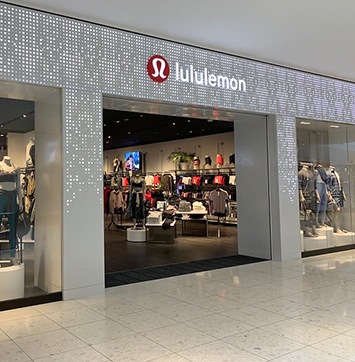 Image of Lululemon storefront.