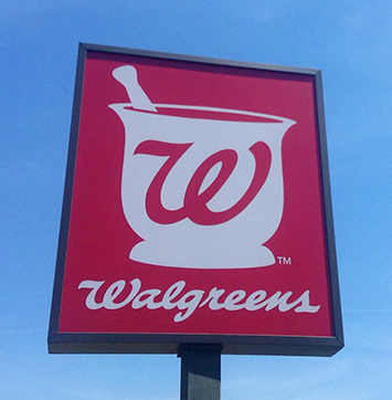Image of Walgreens signage.