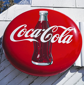 Image of Coca-Cola sign.