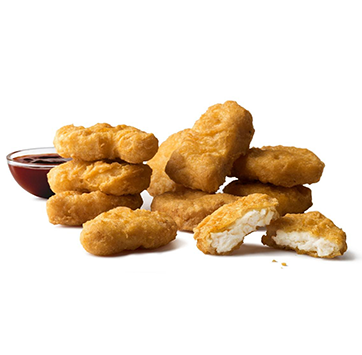 Image of McDonald's chicken nuggets.