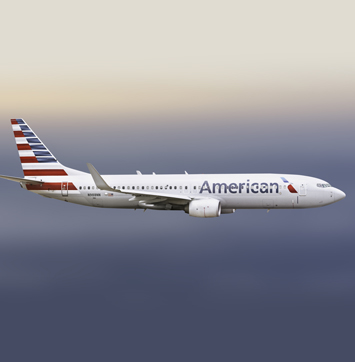 Image of American Airlines plane.