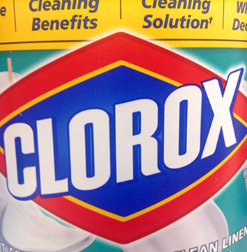 Image of Clorox logo in packaging.